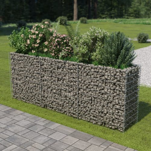 vidaXL horganyzott acél gabion magaságyás 270 x 50 x 100 cm