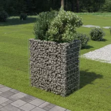   vidaXL horganyzott acél gabion magaságyás 90 x 50 x 100 cm