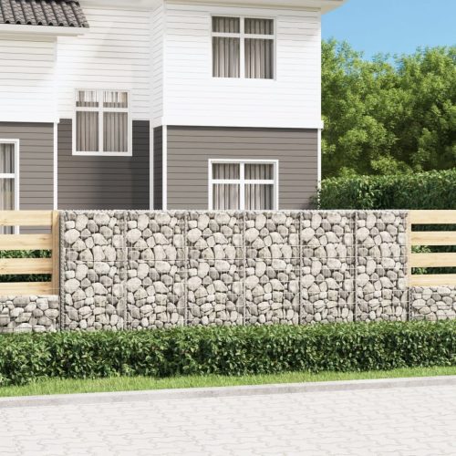 vidaXL horganyzott acél gabion fal fedéllel 300 x 50 x 100 cm