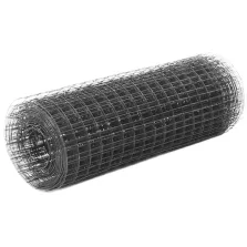   vidaXL szürke PVC-bevonatú acél csirkeháló drótkerítés 10 x 0,5 m
