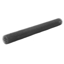   vidaXL szürke PVC-bevonatú acél csirkeháló drótkerítés 25 x 1,5 m