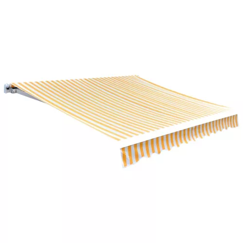 vidaXL narancssárga-fehér vászon napellenző tető 350 x 250 cm