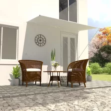 vidaXL feltekerhető krémszínű napellenző 250 x 150 cm