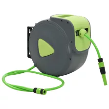   vidaXL automata visszahúzható falra szerelhető víztömlődob 30+2 m