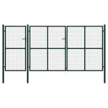 vidaXL zöld acél kerti kapu 400 x 200 cm