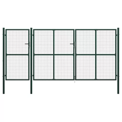 vidaXL zöld acél kerti kapu 400 x 200 cm