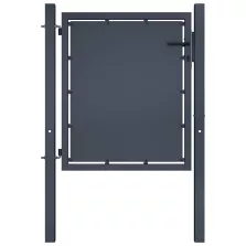 vidaXL antracit színű acél kerti kapu 100 x 75 cm