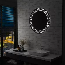 vidaXL LED-es fürdőszobatükör 80 cm