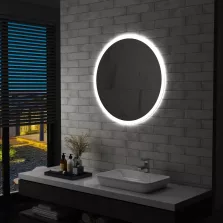 vidaXL LED-es fürdőszobatükör 80 cm