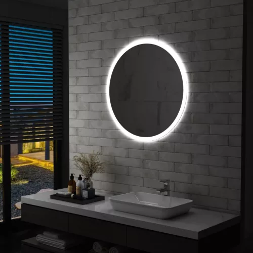 vidaXL LED-es fürdőszobatükör 80 cm