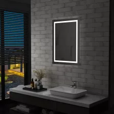   vidaXL LED-es fürdőszobai tükör érintésérzékelővel 60 x 80 cm