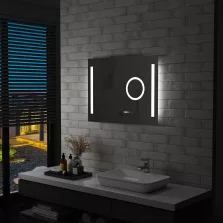   vidaXL LED-es fürdőszobai tükör érintésérzékelővel 80 x 60 cm