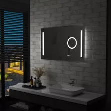   vidaXL LED-es fürdőszobai falitükör érintésérzékelővel 100 x 60 cm
