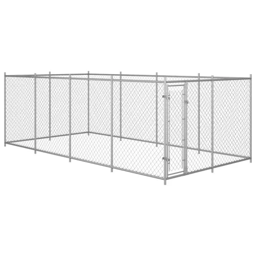 vidaXL kültéri kutyakennel 7,6 x 3,8 x 1,9 m