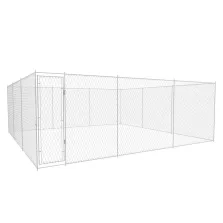   vidaXL kültéri horganyzott acél kutyakennel 570x570x185 cm