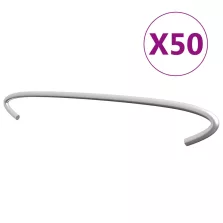 vidaXL 50 db horganyzott acél gabionhorog 40 cm