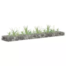   vidaXL horganyzott acél gabion magaságyás 180 x 30 x 10 cm