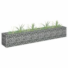   vidaXL horganyzott acél gabion magaságyás 180 x 30 x 30 cm