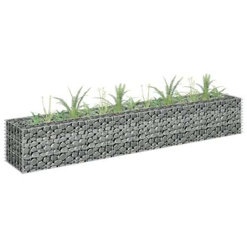 vidaXL horganyzott acél gabion magaságyás 180 x 30 x 30 cm