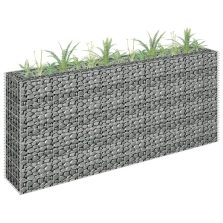   vidaXL horganyzott acél gabion magaságyás 180 x 30 x 90 cm