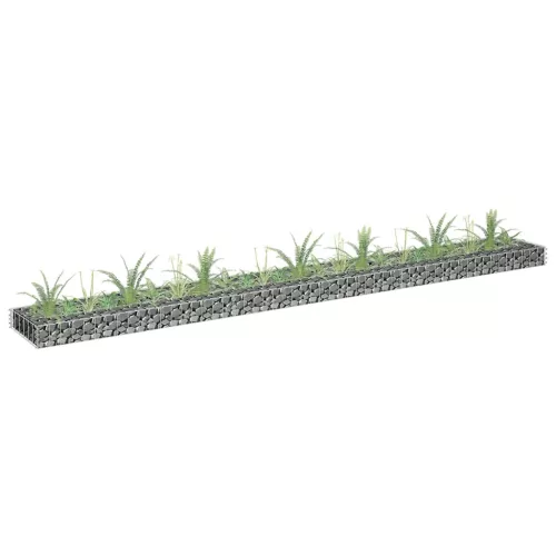 vidaXL horganyzott acél gabion magaságyás 270 x 30 x 10 cm