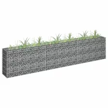   vidaXL horganyzott acél gabion magaságyás 270 x 30 x 60 cm
