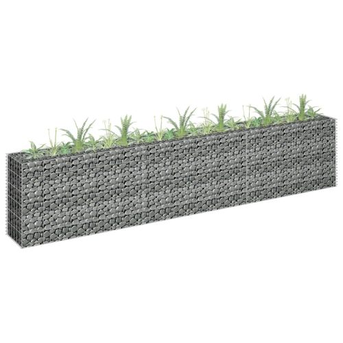 vidaXL horganyzott acél gabion magaságyás 270 x 30 x 60 cm