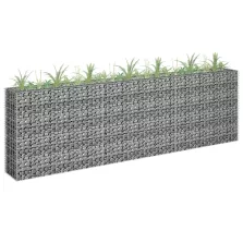   vidaXL horganyzott acél gabion magaságyás 270 x 30 x 90 cm