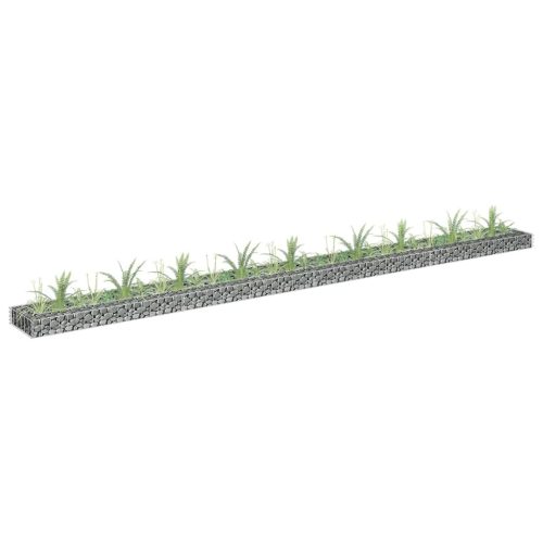 vidaXL horganyzott acél gabion magaságyás 360 x 30 x 10 cm