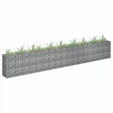   vidaXL horganyzott acél gabion magaságyás 360 x 30 x 60 cm
