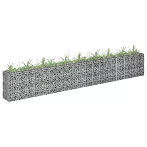 vidaXL horganyzott acél gabion magaságyás 360 x 30 x 60 cm