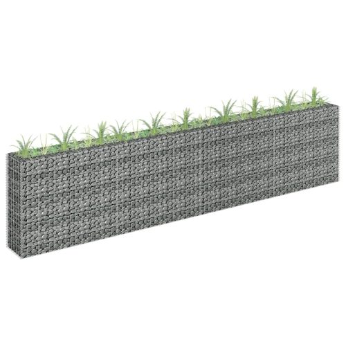 vidaXL horganyzott acél gabion magaságyás 360 x 30 x 90 cm