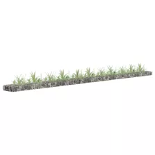   vidaXL horganyzott acél gabion magaságyás 450 x 30 x 10 cm