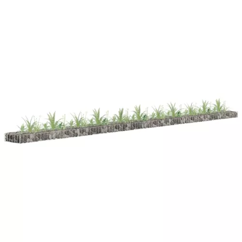 vidaXL horganyzott acél gabion magaságyás 450 x 30 x 10 cm