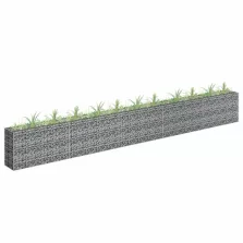   vidaXL horganyzott acél gabion magaságyás 450 x 30 x 60 cm
