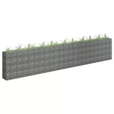   vidaXL horganyzott acél gabion magaságyás 450 x 30 x 90 cm