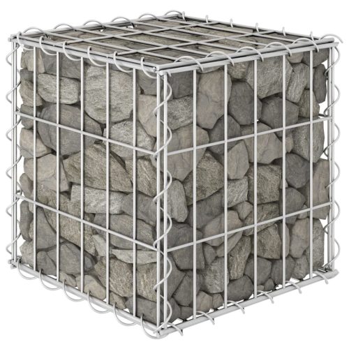 vidaXL kocka alakú acélhuzal gabion magaságyás 30 x 30 x 30 cm