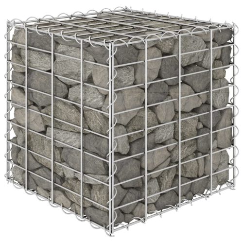 vidaXL kocka alakú acélhuzal gabion magaságyás 40 x 40 x 40 cm