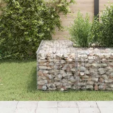   vidaXL kocka alakú acélhuzal gabion magaságyás 50 x 50 x 50 cm