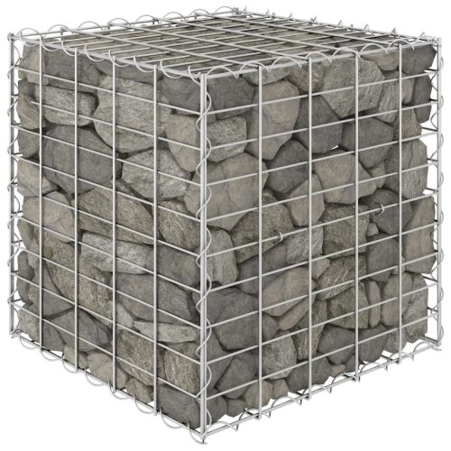 vidaXL kocka alakú acélhuzal gabion magaságyás 50 x 50 x 50 cm