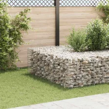   vidaXL kocka alakú acélhuzal gabion magaságyás 60 x 60 x 60 cm