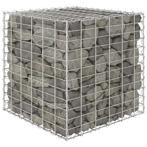 vidaXL kocka alakú acélhuzal gabion magaságyás 60 x 60 x 60 cm