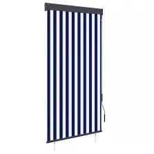 vidaXL kék és fehér kültéri roló 100 x 250 cm