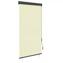 vidaXL krémszínű kültéri roló 100 x 250 cm