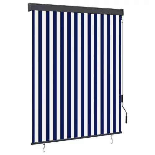 vidaXL fehér és kék kültéri roló 140 x 250 cm