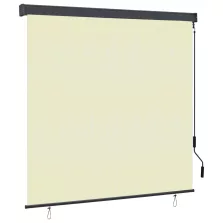 vidaXL krémszínű kültéri roló 160 x 250 cm