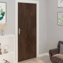   vidaXL 2 db sötét tölgyszínű öntapadó PVC ajtófólia 210 x 90 cm