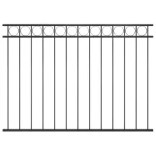 vidaXL fekete acél kerítéspanel 1,7 x 1,2 m