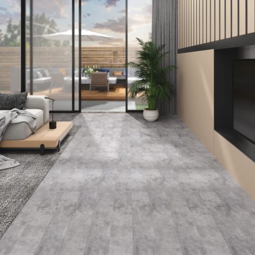 vidaXL barna cement színű 2 mm-es öntapadó PVC padlóburkolat 5,02 m²