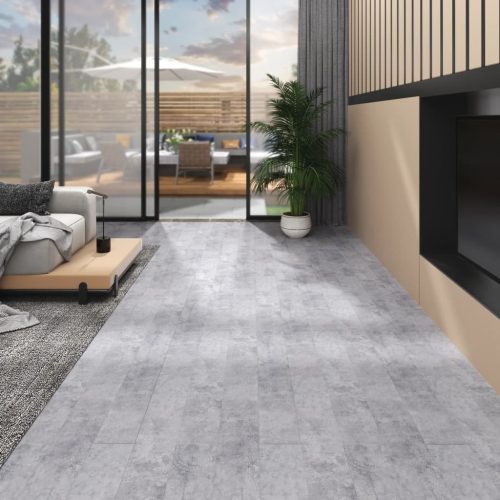 vidaXL cementszürke nem öntapadó PVC padlóburkoló lapok 2 mm 5,26 m²